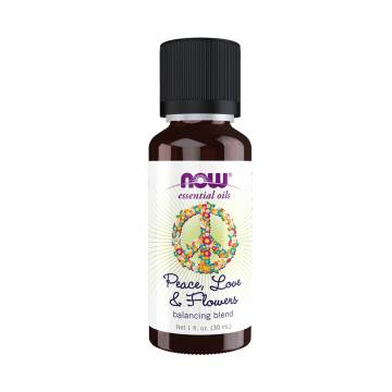Смесь эфирных масел Now Foods Essential Oils Peace, Love & Flovers Balancing Blend, 30 мл Смесь эфирных масел Now Foods Essential Oils Peace, Love & Flovers Balancing Blend, 30 мл
