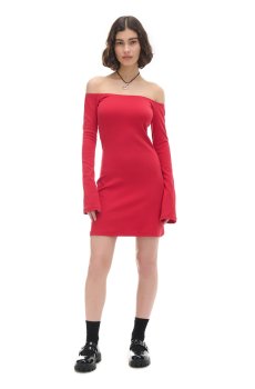 Cropp - Гладка сукня міні - червоний