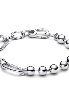Браслет з ланками та металевими намистинами Pandora ME