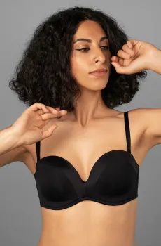 Женский черный бюстгальтер Черный 75E brabrabra SLZ24201203