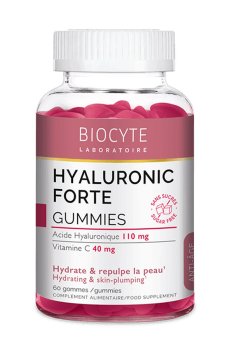Гиалуроновая кислота и витамин С Biocyte Hyaluronic Forte Gummies, 60 жевательных конфет