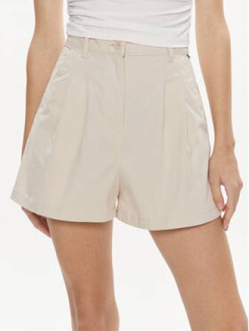 Tommy Jeans Шорти з тканини Claire DW0DW17775 Бежевий Regular Fit Tommy Jeans Шорти з тканини Claire DW0DW17775 Бежевий Regular Fit