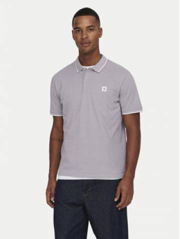 Only & Sons Поло Fletcher 22024827 Фіолетовий Regular Fit Only & Sons Поло Fletcher 22024827 Фіолетовий Regular Fit