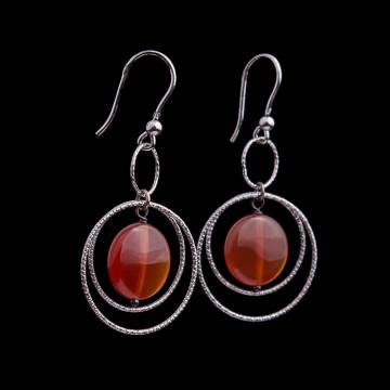 Серьги с сердоликом 0181000S Серьги с сердоликом 0181000S