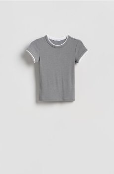 Reserved - LADIES` BLOUSE - світло-сірий - 519KL-09M