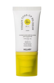 Солнцезащитный BB-крем для лица Hillary VitaSun Tone-Up BB Cream All Day Protect, SPF 30+ PA+++, Nude, 40 мл