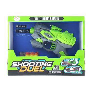 Детский пистолет Shantou Jinxing Shooting Duel, 3 поролоновых патрона, в коробке, от 3 лет, 20.5*16*5 см (628-4) Детский пистолет Shantou Jinxing Shooting Duel, 3 поролоновых патрона, в коробке, от 3 лет, 20.5*16*5 см (628-4)