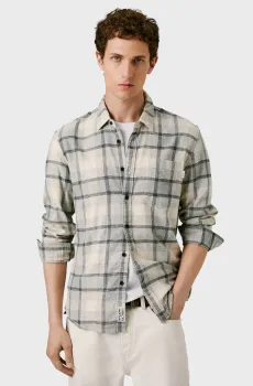 Мужская рубашка в клетку CLUE Разноцветный M Pepe Jeans PM3090829