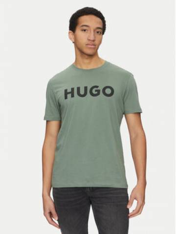 HUGO Футболка Dulivio 50467556 Зелений Regular Fit HUGO Футболка Dulivio 50467556 Зелений Regular Fit