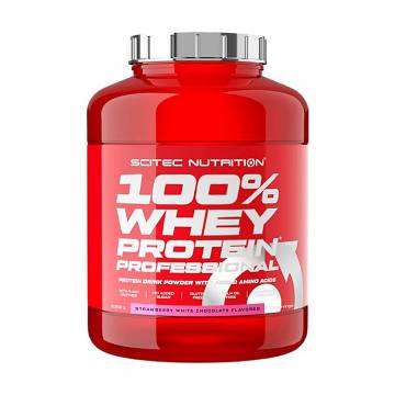 Протеин Scitec Nutrition 100% Whey Protein Professional Клубника и белый шоколад, в порошке, 2.35 кг