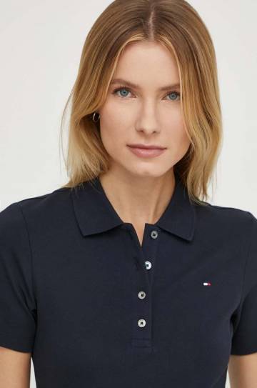 Поло Tommy Hilfiger женский цвет синий Поло Tommy Hilfiger женский цвет синий