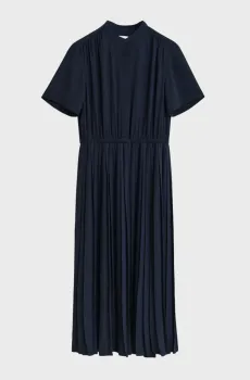 Женское темно-синее плиссированное платье PLEATED Синий 34 Gant 4503458