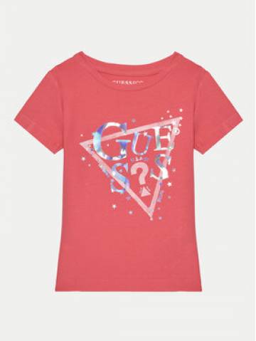 Guess Футболка K5RI00 K6YW4 Рожевий Regular Fit Guess Футболка K5RI00 K6YW4 Рожевий Regular Fit