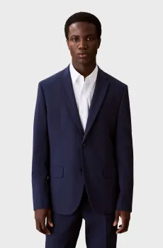 Мужской темно-синий шерстяной пиджак ITALIAN CLASSIC Синий 50 Calvin Klein LV14LD439G