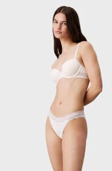 Женский белый бюстгальтер LIGHTLY LINED BALCONETTE Белый 38C Calvin Klein 000QF7577E