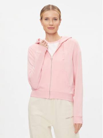 Tommy Jeans Світшот Signature DW0DW17338 Рожевий Regular Fit Tommy Jeans Світшот Signature DW0DW17338 Рожевий Regular Fit