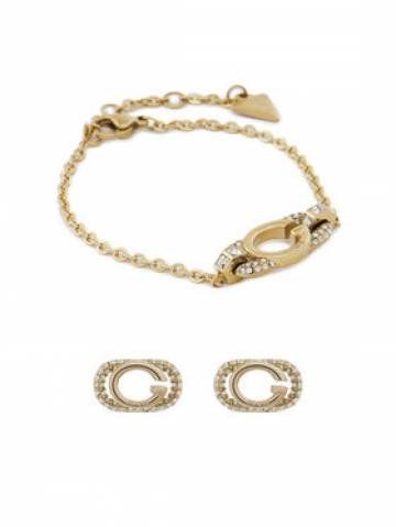 Guess Набір: браслет і сережки JUBS04 693JW Золотий Guess Набір: браслет і сережки JUBS04 693JW Золотий