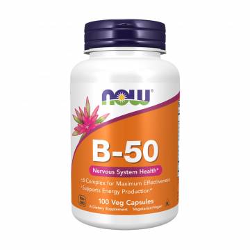 Комплекс B-50 NOW foods B-50, 100 капсул Комплекс B-50 NOW foods B-50, 100 капсул