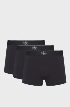 Мужские черные боксеры (3 шт) TRUNK Черный L Calvin Klein LV00NB4472