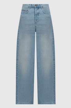 Голубые джинсы с патчем логотипа