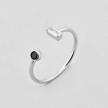Серебряное кольцо Minimal 510464чб Серебряное кольцо Minimal 510464чб