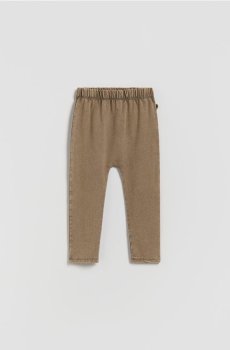 Reserved - Легінси з високим вмістом бавовни - темно коричневий - 477HK-89X