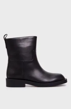 Женские черные кожаные полусапоги Ulla Черный 37 PRPY PRFLT0131W