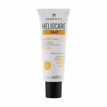 Солнцезащитный гель Cantabria Labs Heliocare 360 Gel Oil Free Color SPF 50, 50 мл