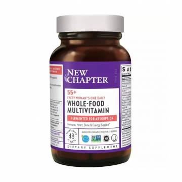 Мультивитамины для женщин 55+ New Chapter Every Womans One Daily Whole-Food Multivitamin, 48 таблеток Мультивитамины для женщин 55+ New Chapter Every Womans One Daily Whole-Food Multivitamin, 48 таблеток