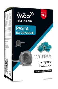Отрава в пасте Vaco Professional от мышей и крыс, 150 г