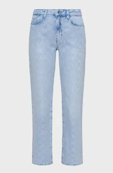 Женские голубые джинсы KL RHINESTONE GF Голубой 29 Karl Lagerfeld 241W1105