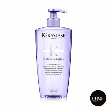 Увлажняющий шампунь-ванна Kerastase Blond Absolu Bain Lumiere Shampoo для блеска осветленных или мелированных волос, 500 мл Увлажняющий шампунь-ванна Kerastase Blond Absolu Bain Lumiere Shampoo для блеска осветленных или мелированных волос, 500 мл