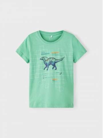NAME IT Футболка 13213252 Зелений Regular Fit NAME IT Футболка 13213252 Зелений Regular Fit