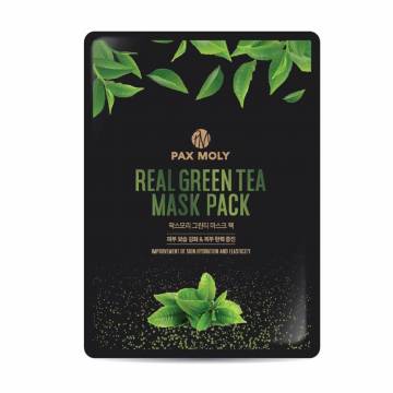 Тканевая маска для лица Pax Moly Real Green Tea Mask Pack с экстрактом зеленого чая, 25 мл Тканевая маска для лица Pax Moly Real Green Tea Mask Pack с экстрактом зеленого чая, 25 мл