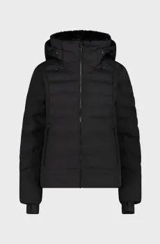 Женская черная куртка FIX HOOD FEEL WARM Черный 38 CMP 34W4406-U901