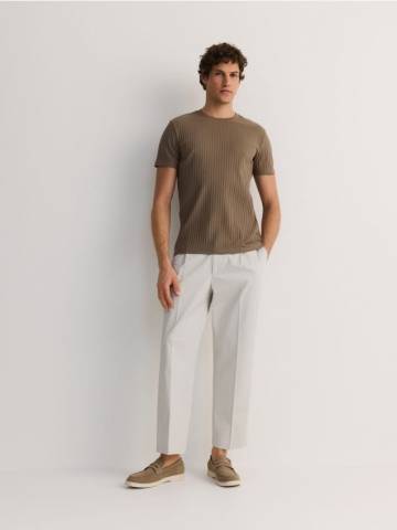 Reserved - Брюки carrot fit - світло-сірий - 8369H-09X