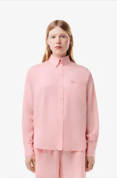 Женская розовая рубашка Розовый 40 Lacoste CF3404KF9