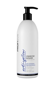 Серебристый бальзам Profi Style Anti-Yelow Silvery Balsam для холодных оттенков блонд, 500 мл