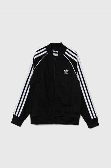 Детская кофта adidas Originals SST TRACK TOP цвет чёрный с аппликацией IX7628 Детская кофта adidas Originals SST TRACK TOP цвет чёрный с аппликацией IX7628