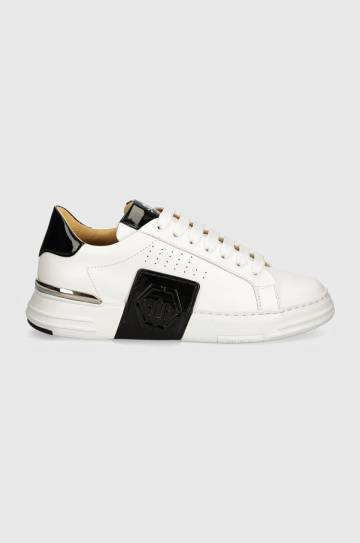 Кожаные кроссовки Philipp Plein Hexagon Phantom Kicks цвет белый USC0565 PLE025N 01 Кожаные кроссовки Philipp Plein Hexagon Phantom Kicks цвет белый USC0565 PLE025N 01