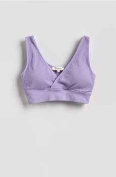 Reserved - Безшовний топ - лавандовий - 493IY-04X