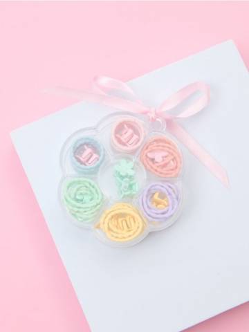 Резинки для волосся 49 pack - різнобарвний Резинки для волосся 49 pack - різнобарвний
