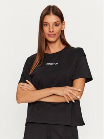 United Colors Of Benetton Сорочка-піжама 30963M04R Чорний Regular Fit United Colors Of Benetton Сорочка-піжама 30963M04R Чорний Regular Fit