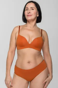 Женские оранжевые трусики 003С Оранжевый XXL brabrabra SLZ19802003