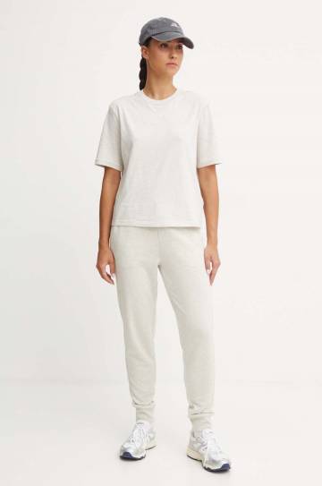 Спортивные штаны Calvin Klein Performance цвет бежевый однотонные Спортивные штаны Calvin Klein Performance цвет бежевый однотонные