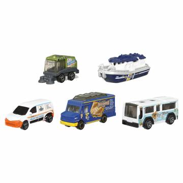 Ігровий набір Matchbox MBX City Drivers IV 5 штук (С1817/HVT64) Ігровий набір Matchbox MBX City Drivers IV 5 штук (С1817/HVT64)