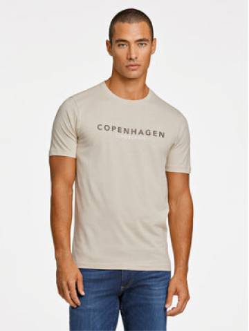Lindbergh Футболка 30-400200 Бежевий Relaxed Fit Lindbergh Футболка 30-400200 Бежевий Relaxed Fit