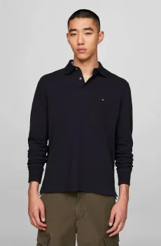 Мужское темно-синее поло 1985 REGULAR LS POLO Синий M Tommy Hilfiger MW0MW20183