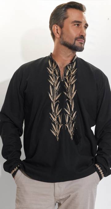 Чоловічі сорочки Lemanta Чоловіча лляна вишиванка "Всеволод" 52 (70616)114019-533