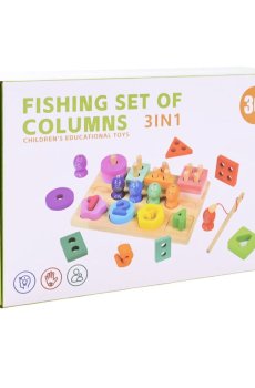 Деревянная игрушка-сортер 3 в 1 Shantou Jinxing от 3 лет (C15002)